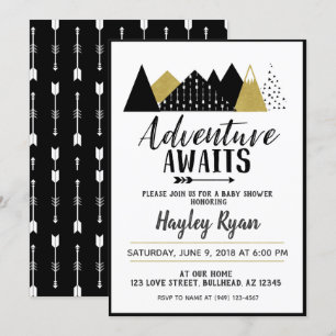 Adventure Aguarda o Convite para Chá de fraldas d