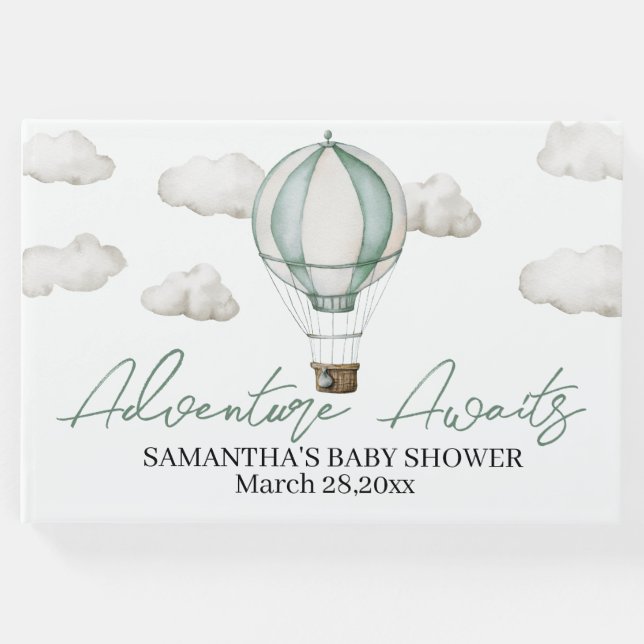 Adventure Aguarda o Livro de Convidados do Chá de  (Frente)