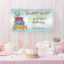 Adventure Aguarda Suitcases Farewell Moving Party