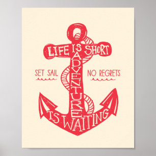 Adventure está aguardando Impressão de arte