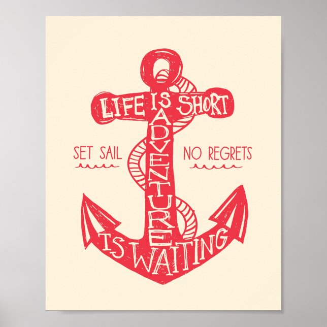 Adventure está aguardando Impressão de arte (Frente)