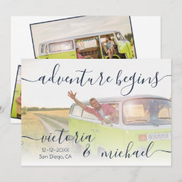 Adventure Wedding Foto Salvar data Convite