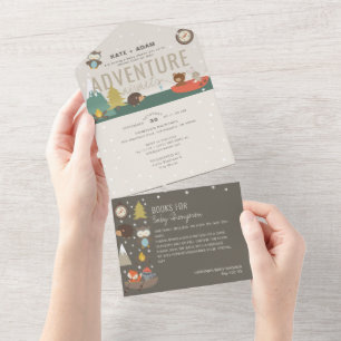 Adventure Woodland Books Chá de fraldas Neutro do
