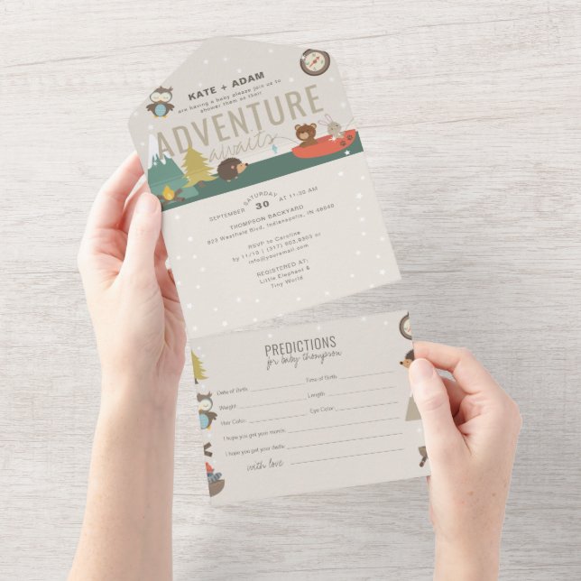 Adventure Woodland Prevê Chá de fraldas Neutro (Aba destacável)