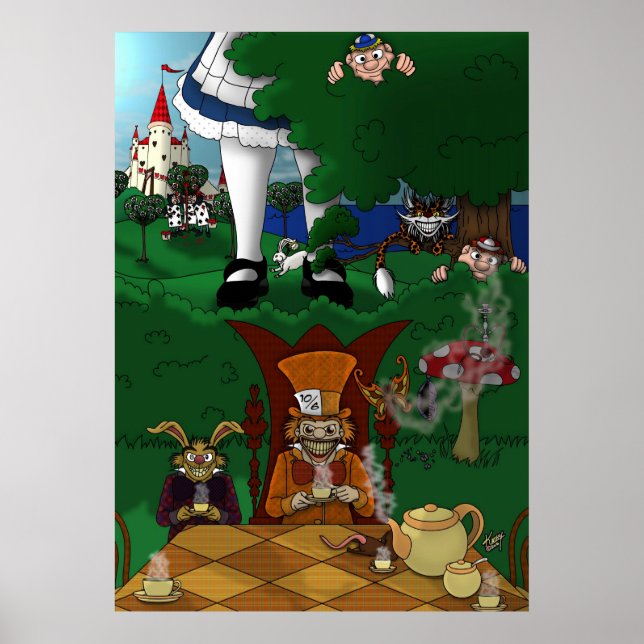 Adventure's In Wonderland Poster - REVISED (Frente)