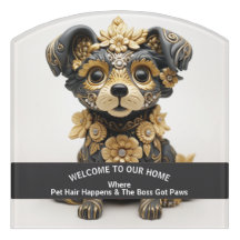 Advertência amigável para animais engraçados