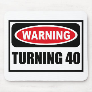 Advertência GIRANDO 40 Mousepad