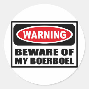 Advertir BEWARE de MINHA etiqueta de BOERBOEL