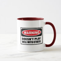 Advertir NÃO JOGA BEM COM OUTRO a caneca