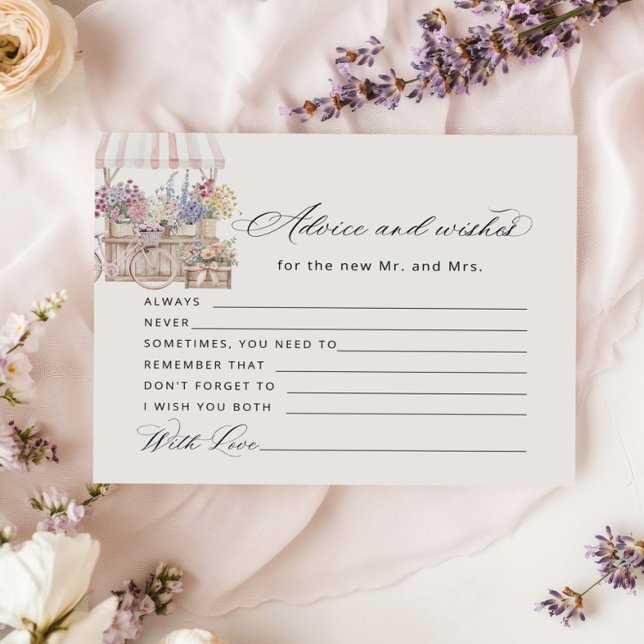 Advice and wishes Off the market Boho Bridal Card (Criador carregado)