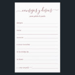 Advice e Desejo Espanhol<br><div class="desc">Estas simples, modernas, mínimas, manuscritas manuscritas de ouro rosa, as folhas dos Consejos y Deseos são perfeitas para o seu chá de panela, janto de ensaio ou convidados de casamento preencherem para o casal feliz. As pessoas vão adorar ter as ordens - tornam tão fácil deixar palavras amáveis de conselhos...</div>