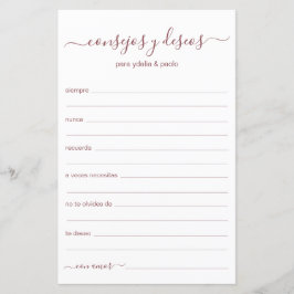 Advice e Desejo Espanhol