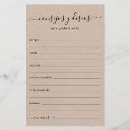 Advice e Desejo Espanhol