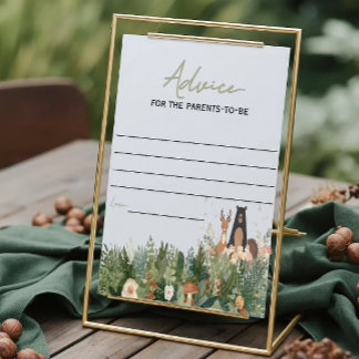 Advice for the parents minimalist woodland 