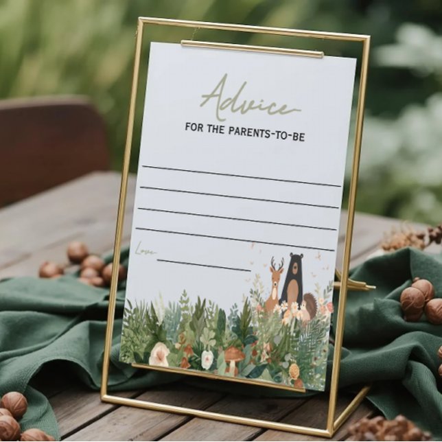 Advice for the parents minimalist woodland  (Criador carregado)