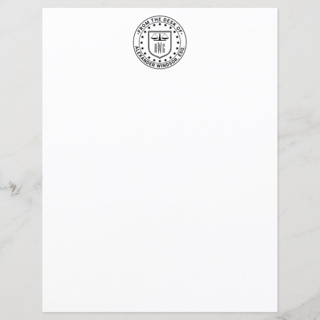 Advogado Escala de Justiça #3 Lei Legal (Frente)