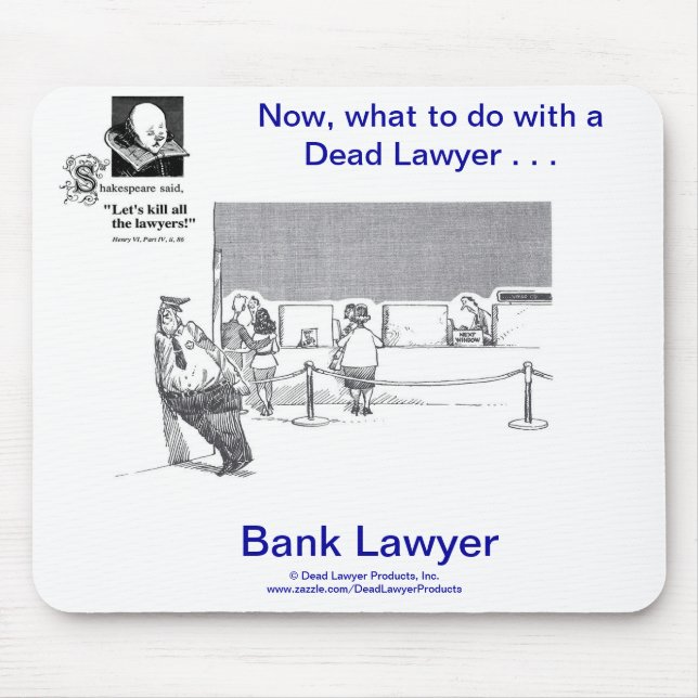 Advogado inoperante Mousepad do banco de Lawyer™ (Frente)