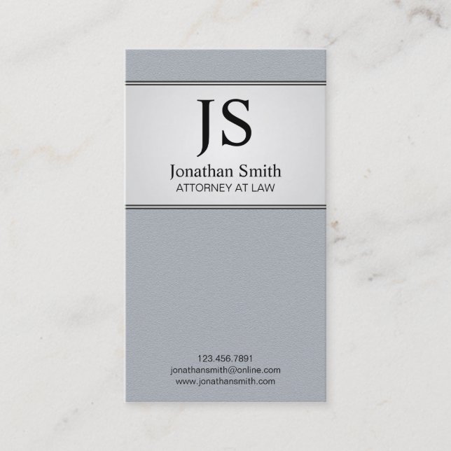 Advogado na lei - cartões de visitas (Frente)