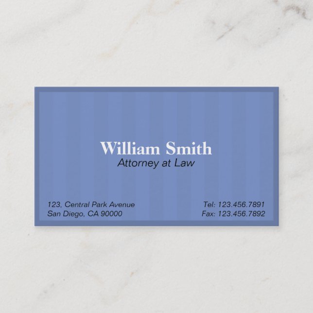 Advogado na lei - cartões de visitas (Frente)