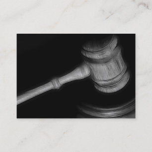 Advogado no cartão de visita da lei