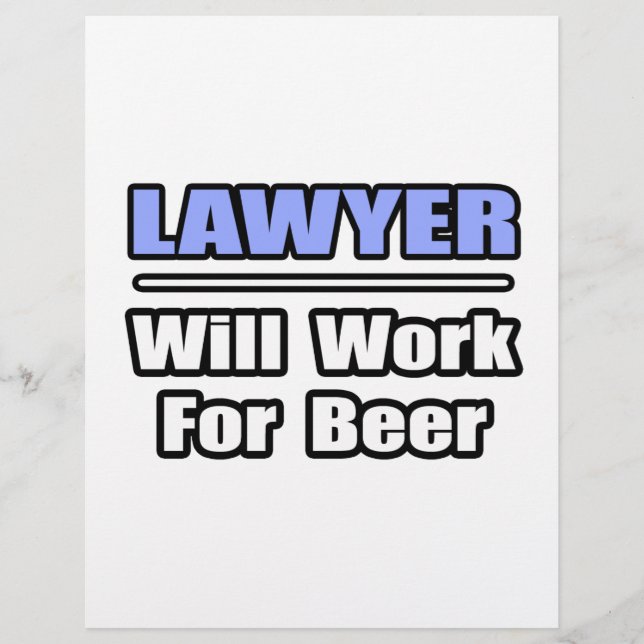 Advogado Trabalhará Para Cerveja (Frente)