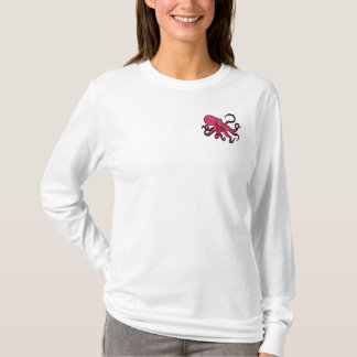 AE camisa engraçada dos desenhos animados do polvo