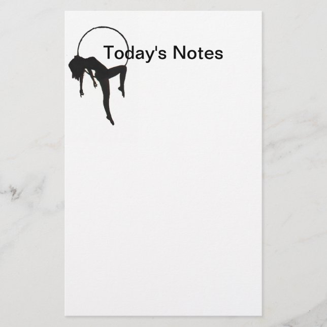 Aerial Hoop Lyra Notepad (Frente)