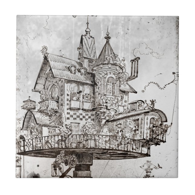 Aerial House Maison Tournante (Frente)