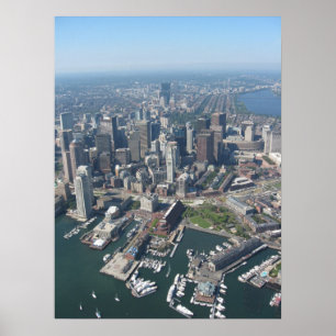 Aerial Poster of Boston Mass
