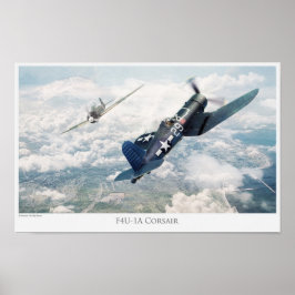 Aeronáutica poster "F4U Corsair"