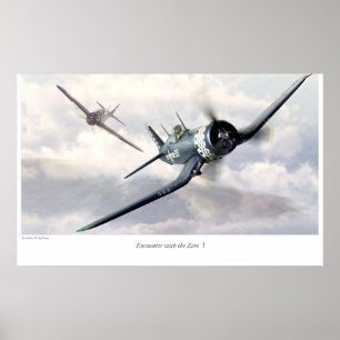 Aeronáutica Poster "F4U Corsair"