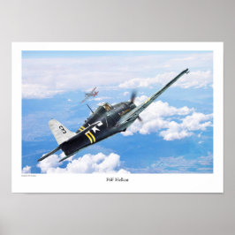 Aeronáutica Poster "F6F Hellcat"