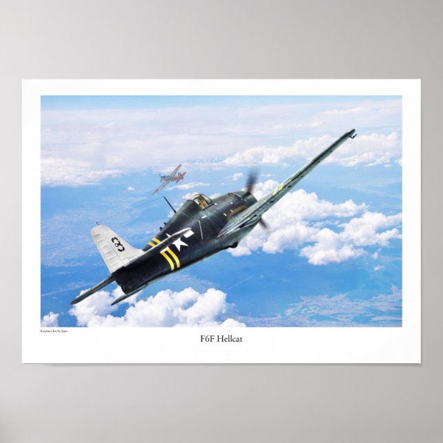 Aeronáutica Poster "F6F Hellcat" (Frente)