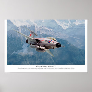 Aeronáutica Poster "F-101 Voodoo"