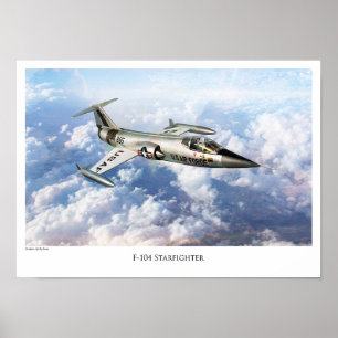 Aeronáutica Poster "F-104 Starfighter"