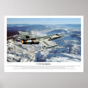 Aeronáutica Poster "F-104 Starfighter"