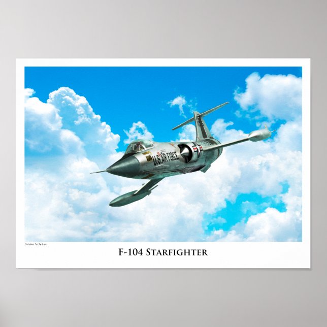 Aeronáutica Poster "F-104 Starfighter" (Frente)