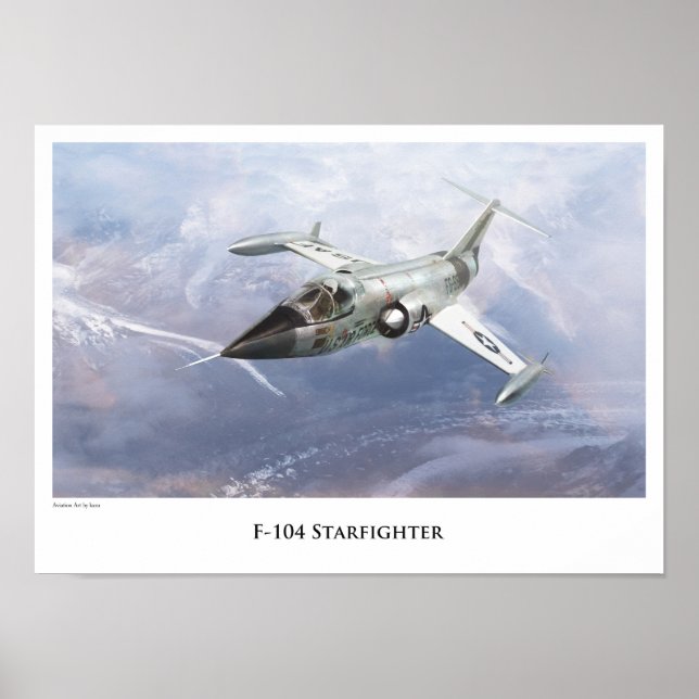 Aeronáutica Poster "F-104 Starfighter" (Frente)