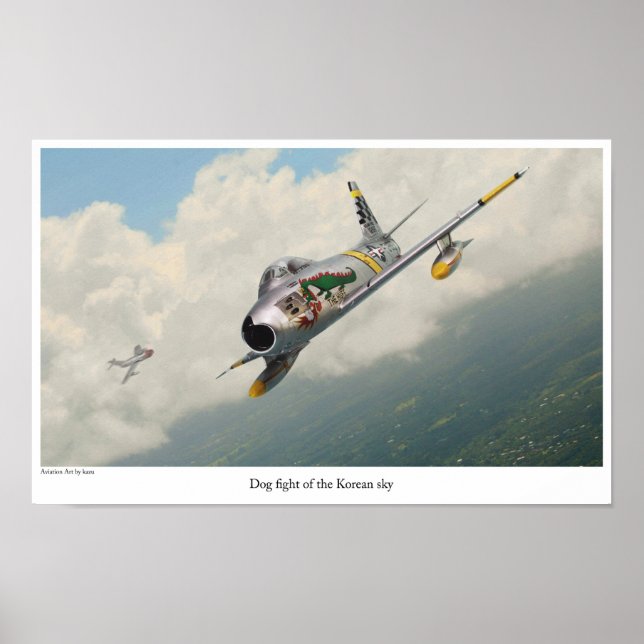 Aeronáutica Poster "F-86 Saber" (Frente)