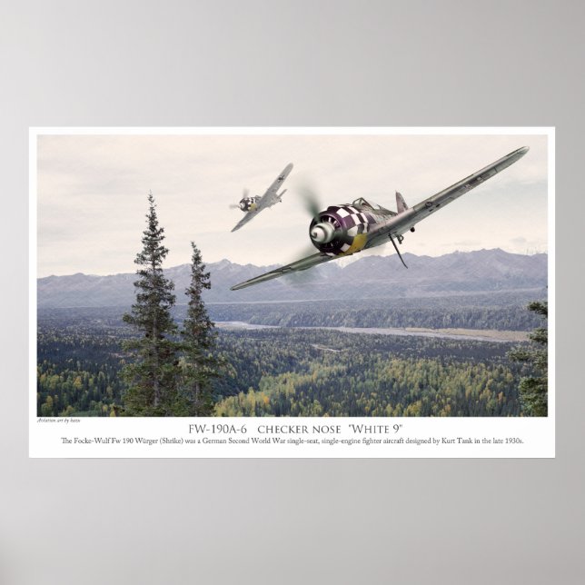 Aeronáutica poster "Fw190" (Frente)