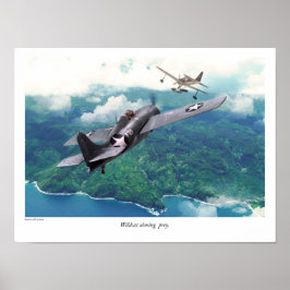 Aeronáutica Poster "Grumman F4F Wildcat"