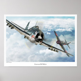 Aeronáutica Poster "Grumman F6F Hellcat"