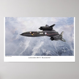 Aeronáutica Poster "Lockheed SR-71 Blackbird"