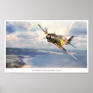 Aeronáutica Poster "Mitsubishi J2M Raiden"Jack"