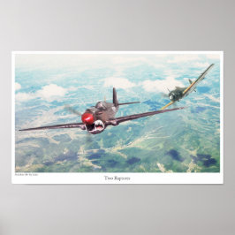 Aeronáutica Poster "P-40 Warhawk"