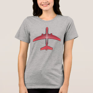 Aeronave Art Deco, Laranja Coral e Cinzas de Prata