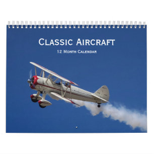 Aeronaves Clássicas - Calendário de 12 Meses