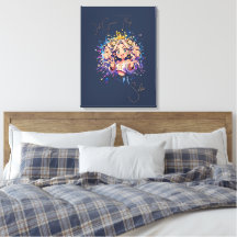 Aesthetic Gemini Anime Custom Canvas Art
