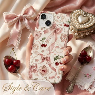 Aesthetic Vintage Coquette Rosa e Cereja