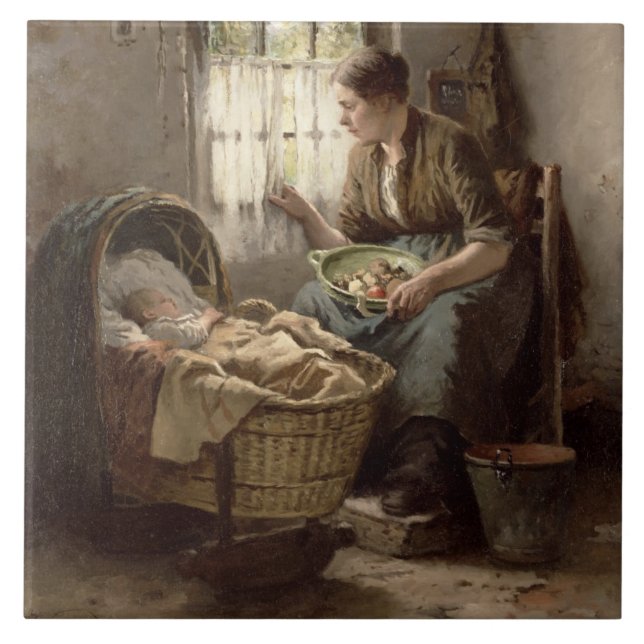 Afeição maternal (óleo em canvas) (Frente)